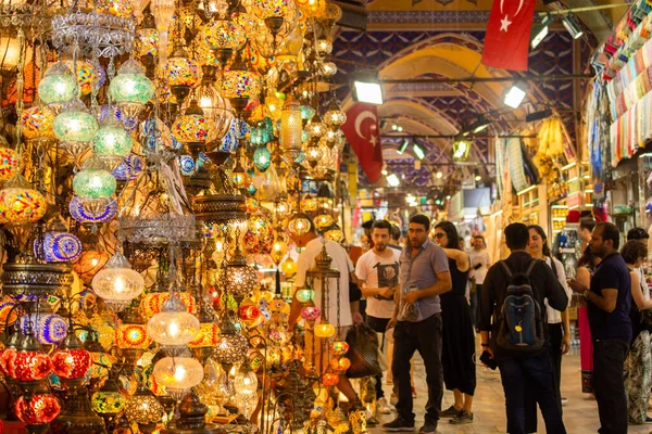 Grand Bazaar Türkiye Dünyanın Büyük Eski Kapalı Pazarlarından Biri — Stok fotoğraf