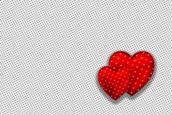 Spojená Srdce Pro Lásku Pozadí Pro Šťastný Valentýna Přání Pro — Stock fotografie
