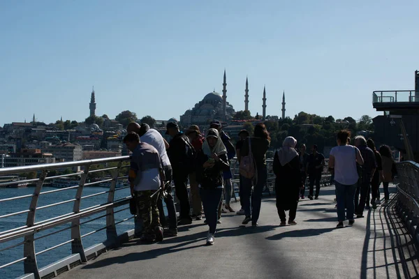 Hustru Suleymaniye Moske Istanbul - Stock-foto