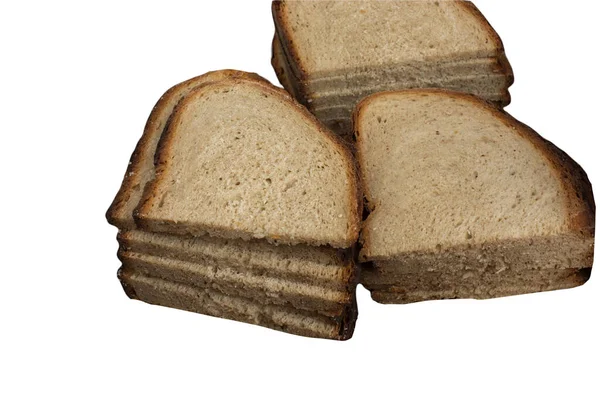 进食营养食物所需的分离面包 — 图库照片