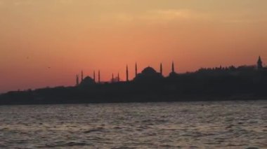 Günbatımında İstanbul civarında, Türkiye 