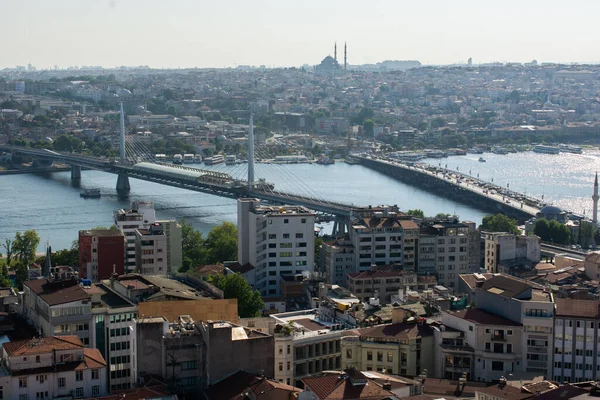 Vue Panoramique Tour Galata Ville Istanbul Turquie — Photo