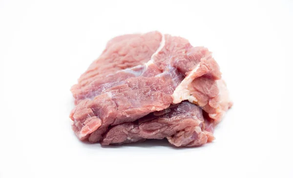 Beef Leg Slice Spice Isolated White Background — Stock Photo, Image