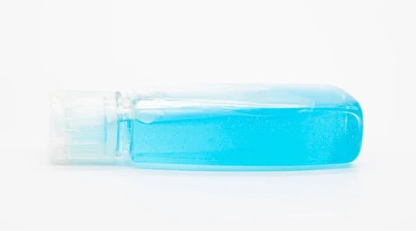 Handdesinfektionsmedel Flaska Den Vita Bakgrunden — Stockfoto