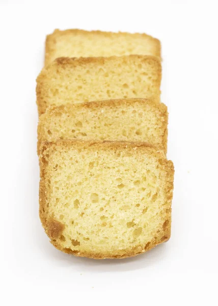 Vers Pond Cake Plak Isoleren Witte Achtergrond Bovenaanzicht — Stockfoto
