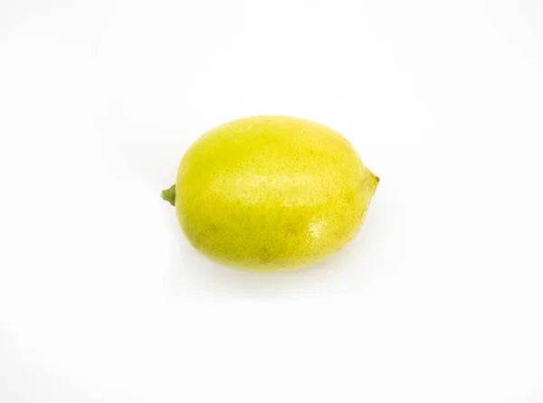 Limão Isolado Fundo Branco — Fotografia de Stock
