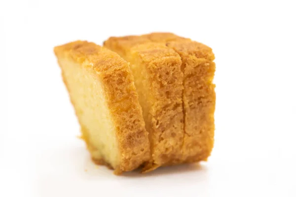 Vers Pond Cake Isoleren Witte Achtergrond — Stockfoto
