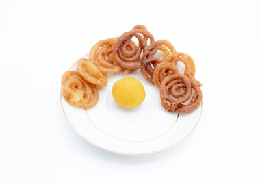 Jelebi ya da Jilbi tasarımı beyaz arkaplanda izole edildi