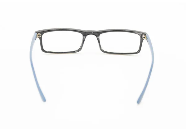 Szemüveg Fehér Háttérrel Szelektív Fókusz — Stock Fotó