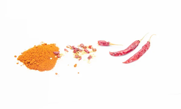 Red Chillies Red Chilly Powder Indian Spice — Stock Photo, Image