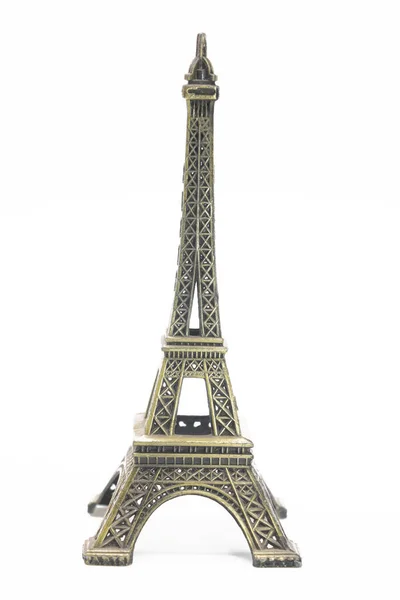 Eiffel Tower Paris France White Background — Foto de Stock