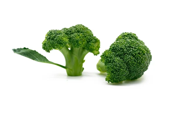 Broccoli Geïsoleerd Witte Achtergrond Met Clipping Pad — Stockfoto