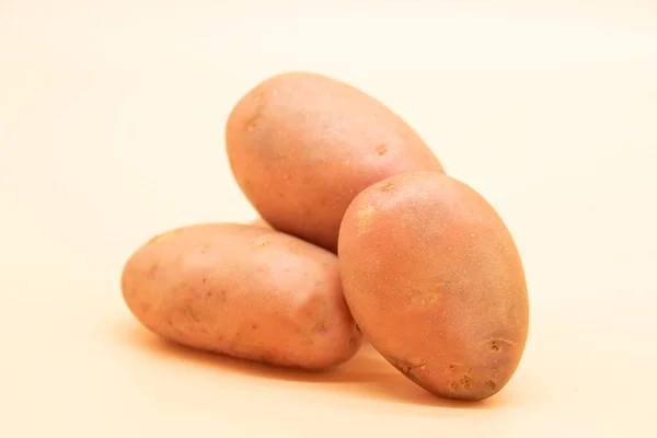 Potato Isolated Colorful Background Clipping Path — ストック写真
