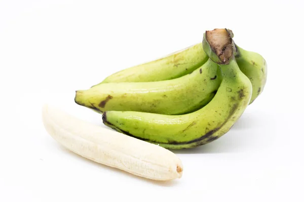 Plasterki Banany Wyizolowane Białym Tle — Zdjęcie stockowe