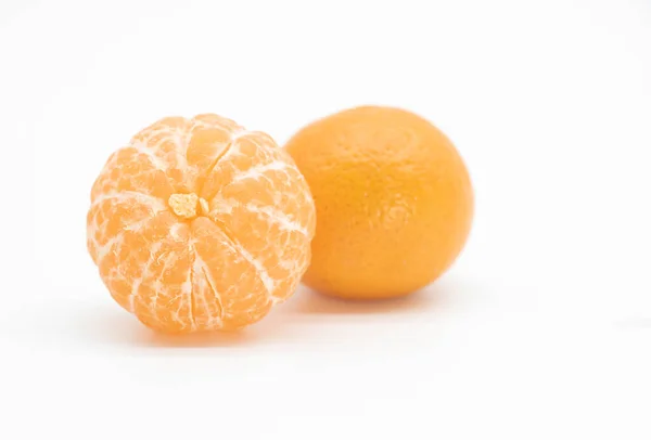 Kamala Tangerine Geïsoleerd Witte Achtergrond — Stockfoto