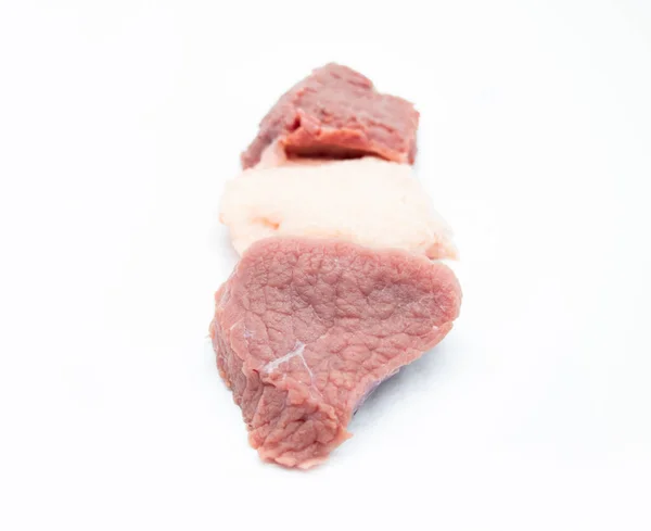 Beef Fat Beef Meat Isolate White —  Fotos de Stock