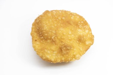 Puri ya da poori beyaz baackground 'da izole edilmiş.,