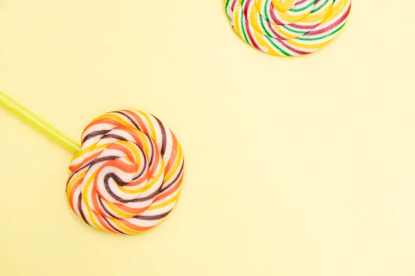 Colorful Lollipop Candie Isolated Background — Stockfoto