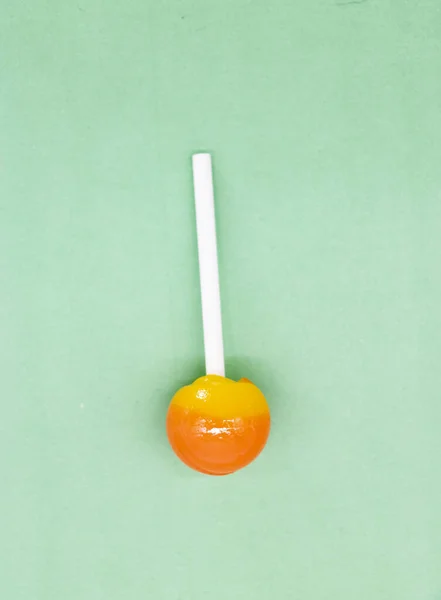 Single Lollipop Candies Isolated Background — Photo