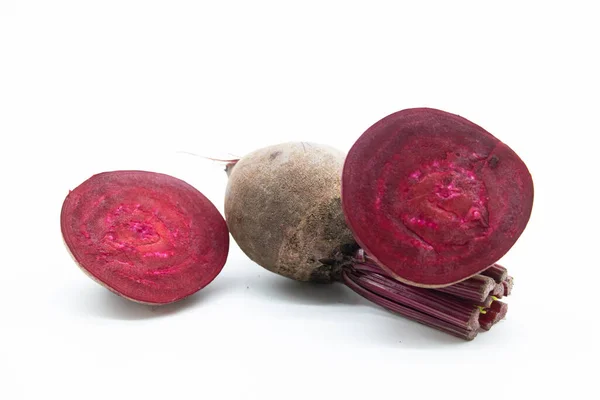 Fresh Beet Also Known Beetroot Isolated White Background Clipping Path — ストック写真