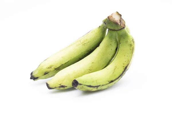 Całe Banany Białym Tle — Zdjęcie stockowe