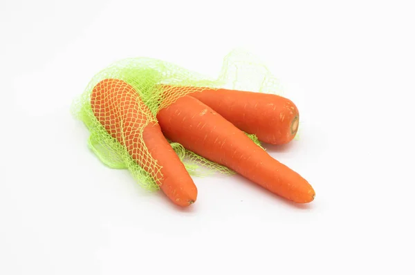 Fresh Carrot White Background Vegetable Concept — ストック写真