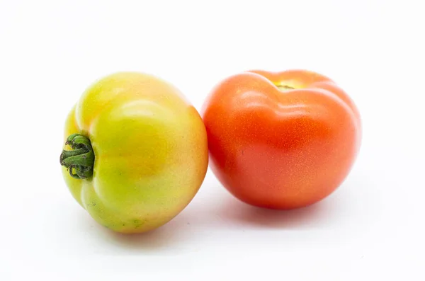 Ripe Raw Tomatoes Isolated White Background — Stock Photo, Image