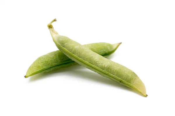 Guisantes Vegetales Aislados Sobre Fondo Blanco —  Fotos de Stock