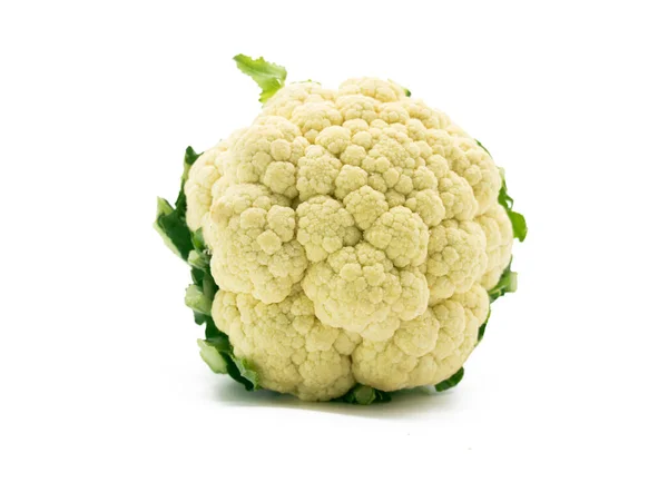 Fresh Cauliflower Isolated White Background Helathy Vegetable — Stock Photo, Image