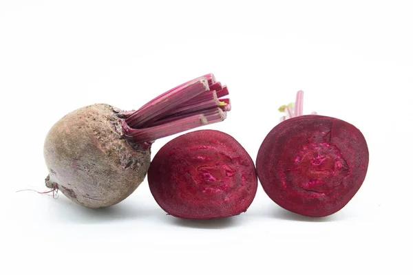 Fresh Beet Also Known Beetroot Isolated White Background Clipping Path — ストック写真