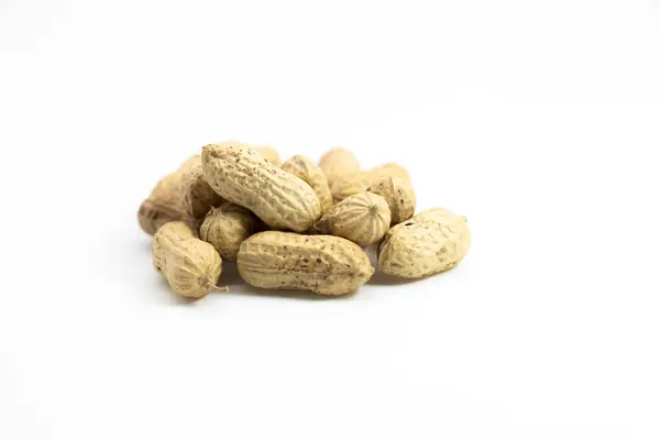 Peanut Close Isolated White Background — Photo