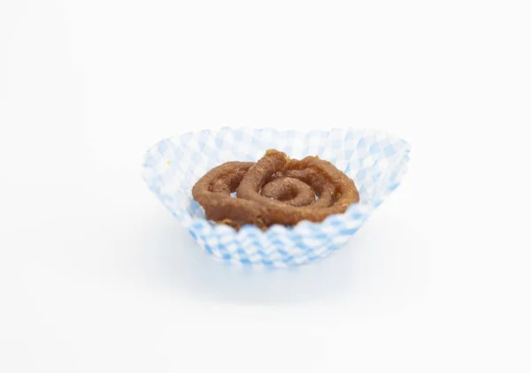 Jalebi Jilebi Jangri Sweets Selective Focus Paper Design — Fotografia de Stock