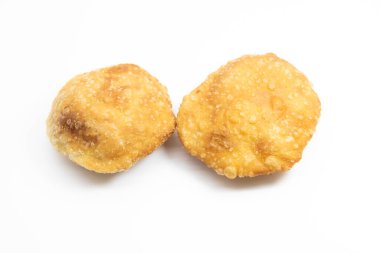 Puri ya da Luchi beyaz baackground 'da izole edilmiş.,