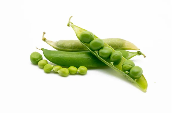 Peas Vegetable Bean Isolated White Background — ストック写真