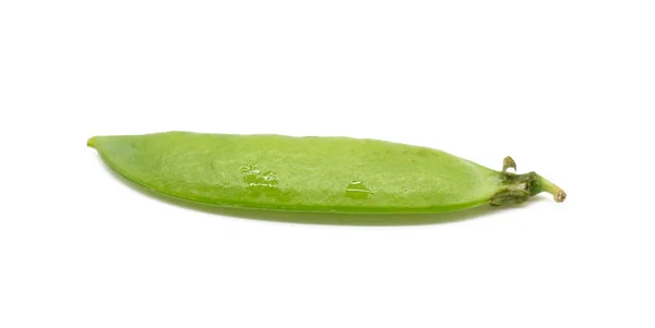 Warzywa Grochu Lub Strączka Wyizolowane Białym Tle — Zdjęcie stockowe