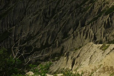 Derelerin görünüşü: Toprak erozyonunun jeomorfolojik bir olgusudur.