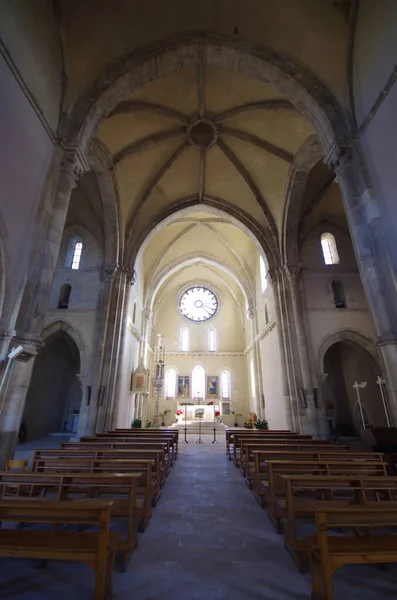 Manoppello Abruzos Abadía Santa Maria Arabona Parte Interna Iglesia —  Fotos de Stock