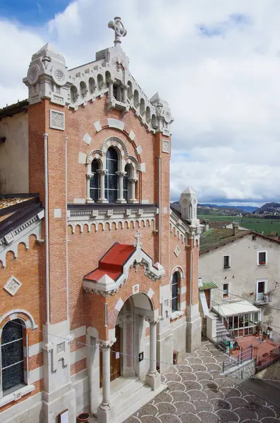 Rivisondoli Église San Nicola Bari Symbole Petit Village Abruzzes Italie — Photo