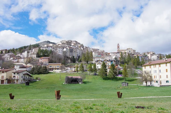 Rivisondoli View Characteristic Mountain Village Abruzzo Italy — Stock Fotó