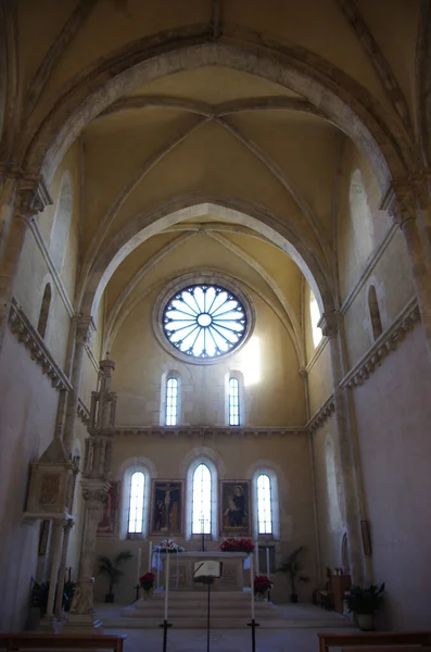 Manoppello Abruzzo Santa Maria Arabona Apátság Templom Belső Része — Stock Fotó