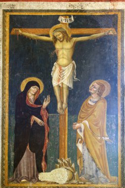 Manoppello - Abruzzo - Santa Maria d 'Arabona Manastırı - Atri' den Antonio Martini 'nin değerli freskleri