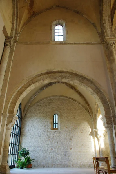 Manoppello Abruzos Abadía Santa Maria Arabona Interior Iglesia — Foto de Stock