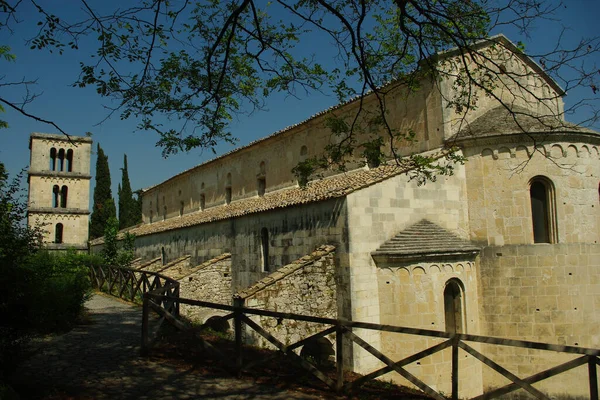 Abbey San Liberatore Maiella Serramonacesca Abruzzo — Fotografia de Stock