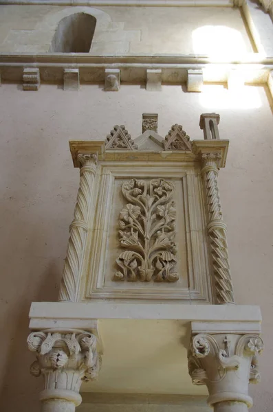 Манфелло Абруццо Аббатство Санта Мария Арабона Редкий Каменный Шатер Века — стоковое фото