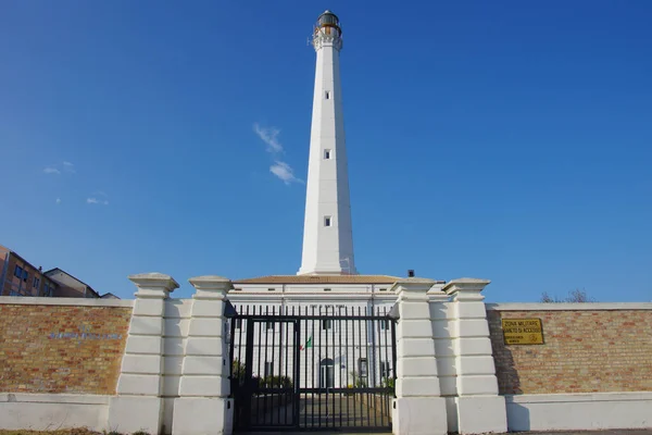 Imposing Lighthouse Punta Penna Italian Maritime Lighthouse Located Municipality Vasto — Stockfoto