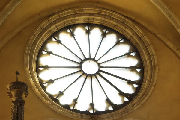 Manoppello Abruzzo Internal Rose Window Abbey Santa Maria Arabona — Foto de Stock