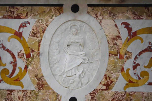 Larino Molise Monumental Church San Francesco Interior Main Altar Niches — Stock Photo, Image