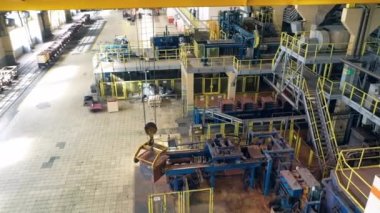 Yukarıdan çekilen makineli bakır işleme tesisi