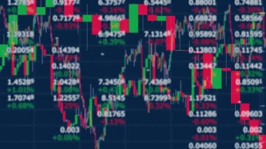 Stock prices and graphs on a display in real-time