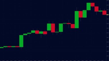 Graphs of stock prices are appearing and changing on a display